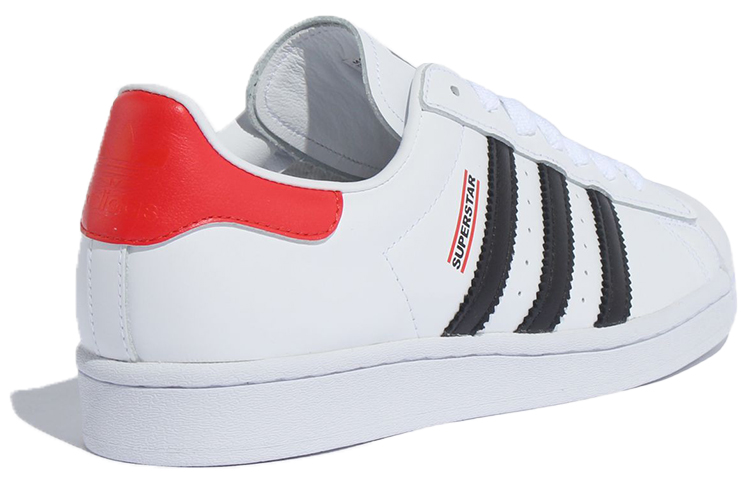 Кеды adidas originals SUPERSTAR (белый / черный / красный) — Белый / чёрный / красный — фото 4