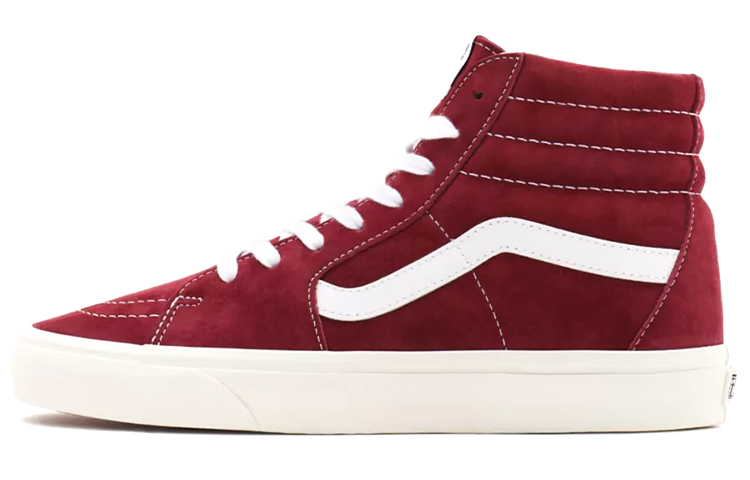 Sk8 Vans-Hi 'Pig Suede - Pomegranate'