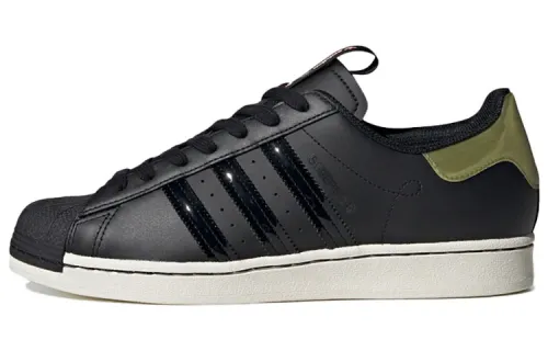 Adidas Originals Superstar Low top Skateboard Shoes Unisex Black Green Red