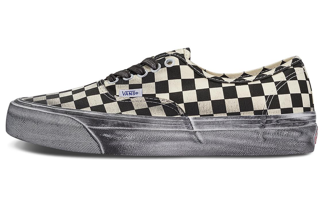 Vans Vault Og Authentic Lx Stressed Black White Checkerboard