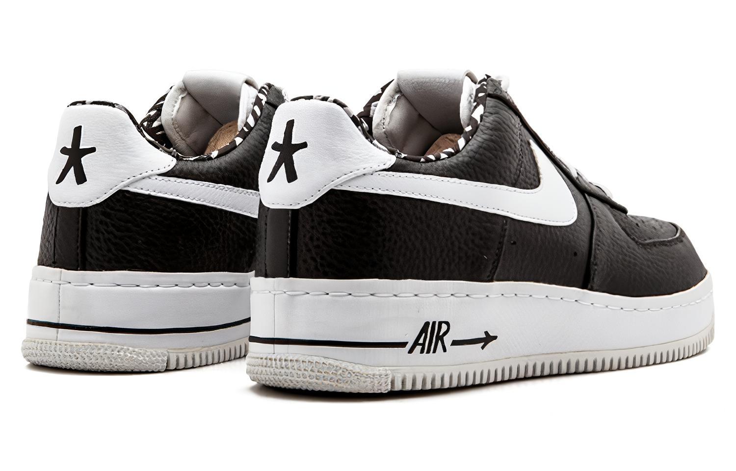 Мужские кеды Nike Air Force 1 Haze (черно-белые) — фото 3