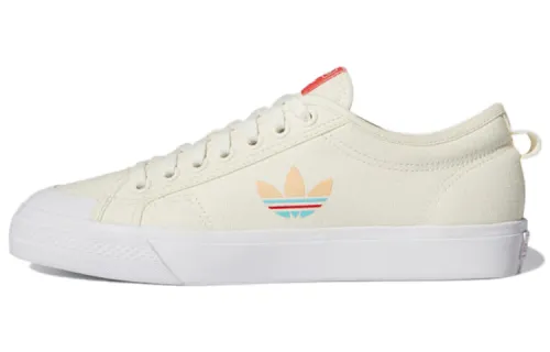 Adidas Originals NIZZA Slip Resistant Coverage Low top Skateboard Shoes Ecru