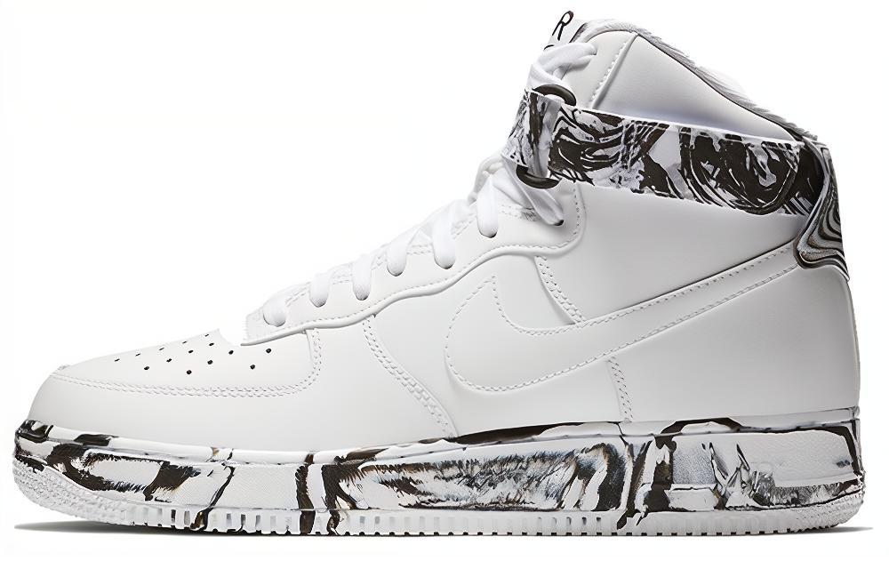 Nike Air Force 1 07 LV8 wrapped and wear-resistant high-top sneakers men's black and white