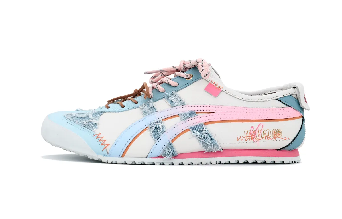 Onitsuka Tiger Mexico 66 Skate Shoes Unisex Low-top Blue/Gray/Pink