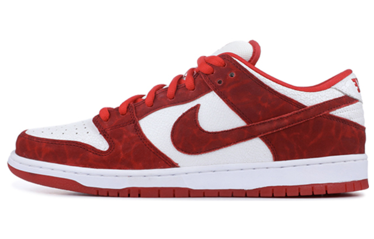 Кеды Nike Dunk SB Valentine's Day (бело-красные) — 大学红/大学红/白 — фото 1