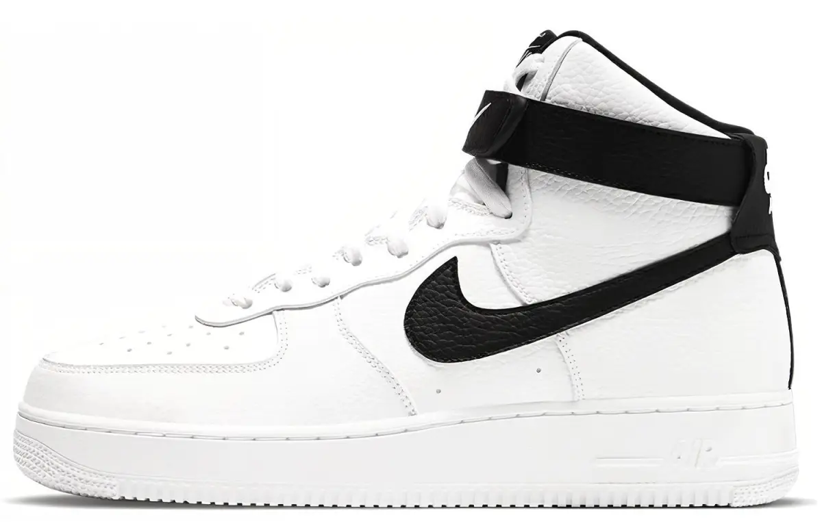 Nike Air Force 1 High top Skateboard Shoes Men's White Black