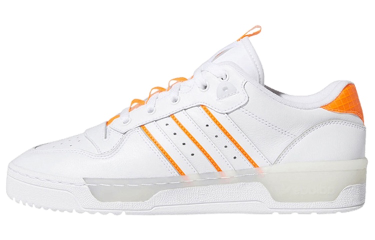 Кеды adidas Originals Rivalry Low (оранжево-белые) — фото 1