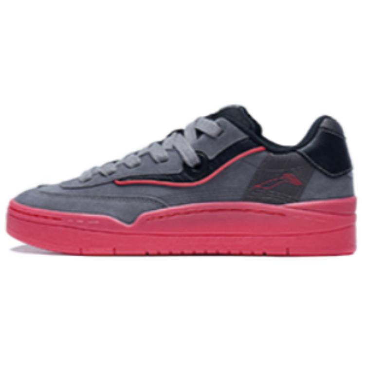 Li Ning GOS 2000 Comfortable Slip Resistant Abrasion Resistant Skateboard Shoes Men's Gray Black