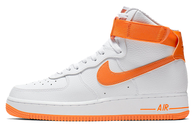 Женские кроссовки Nike Air Force 1 Vibrant Orange (белый / оранжевый) — фото 1