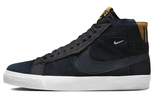 Nike Sb Zoom Blazer Mid Premium Black Patchwork