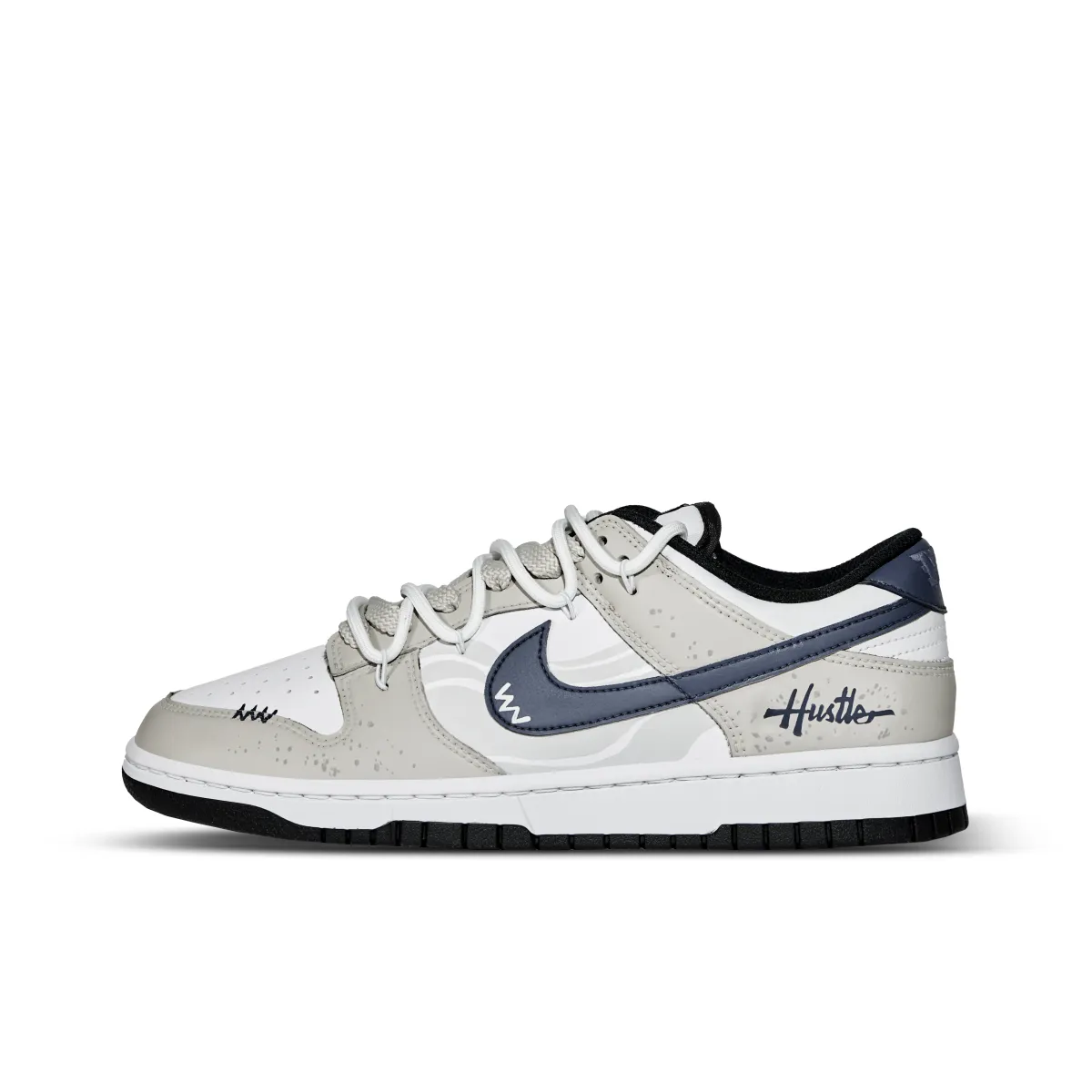 Nike Dunk Wind Canyon Leather Abrasion Resistant Low top Skateboard Shoes Unisex Gray Beige