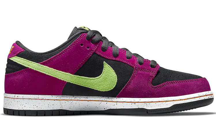 Кроссовки Nike Dunk SB pro "red plum" (сливово-черные) — 黑/玫红 — фото 2