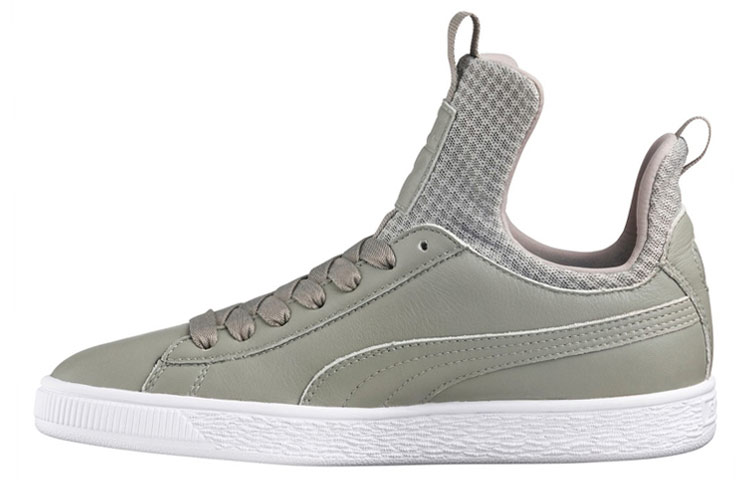 PUMA Basket Collection Skateboard Shoes Women's Low Top Green