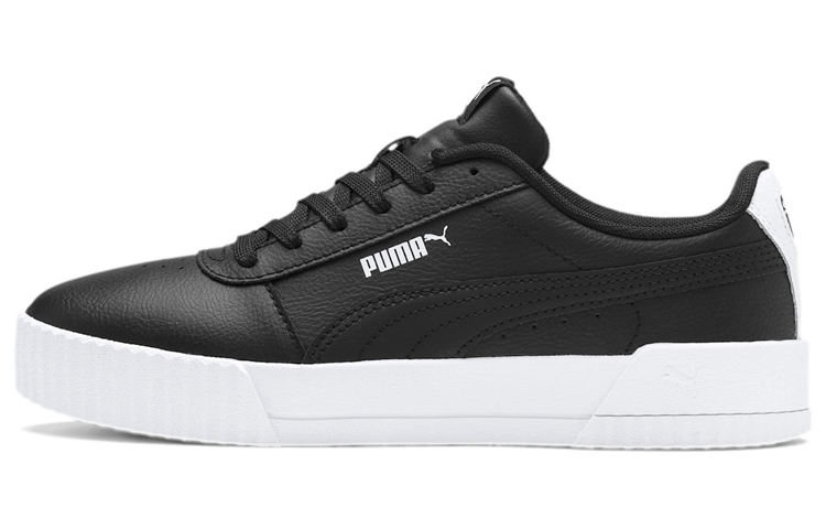 PUMA Carina Leather 'Black White' Women's