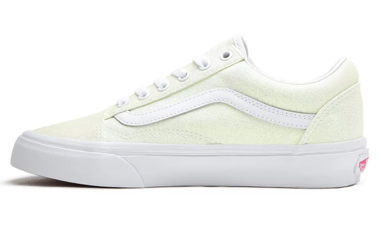 Женские кеды Vans Old Skool Uv Glitter (флуоресцентные зеленые) — фото 1
