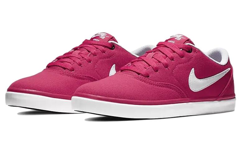 Женские кеды Nike SB Check Solarsoft Canvas Rush (розовые) — Розовый — фото 3