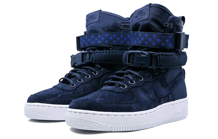 Женские кроссовки Nike Air Force 1 Midnight Navy' (синие) — Синий — фото 3