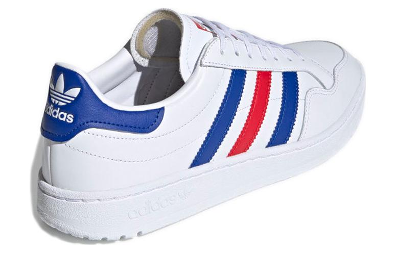 Кроссовки adidas originals Team Court (бело-сине-красные) — фото 4