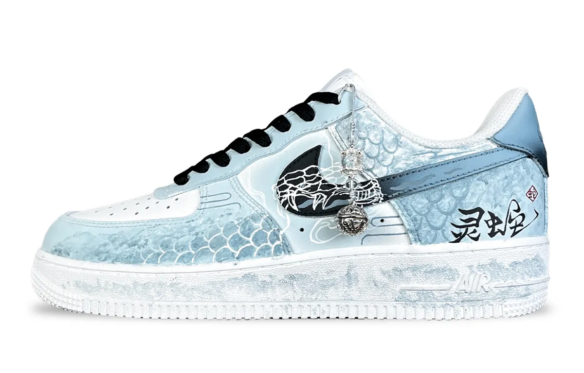 Nike Air Force 1 Low top Skateboard Shoes Men's Blue