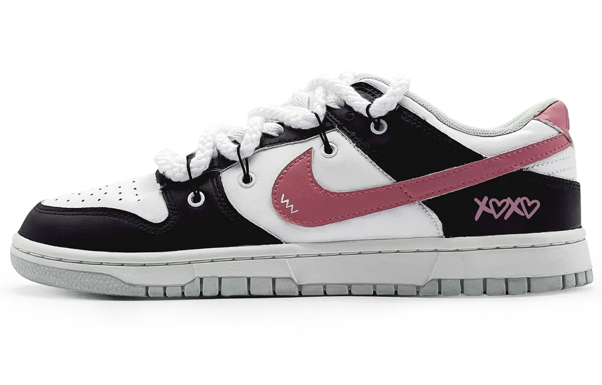Nike Dunk EIGHT% Xoxo Cushioning, Wear Resistant Low top Skateboard Shoes Men's Pink