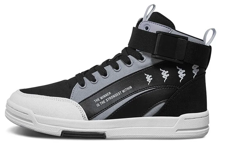 Kappa BANDA Skateboard Shoes Unisex High Top Black