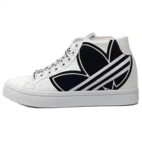 Adidas Originals CourtVantage Heel Slip Resistant Abrasion Resistant High top Skateboard Shoes Women's White