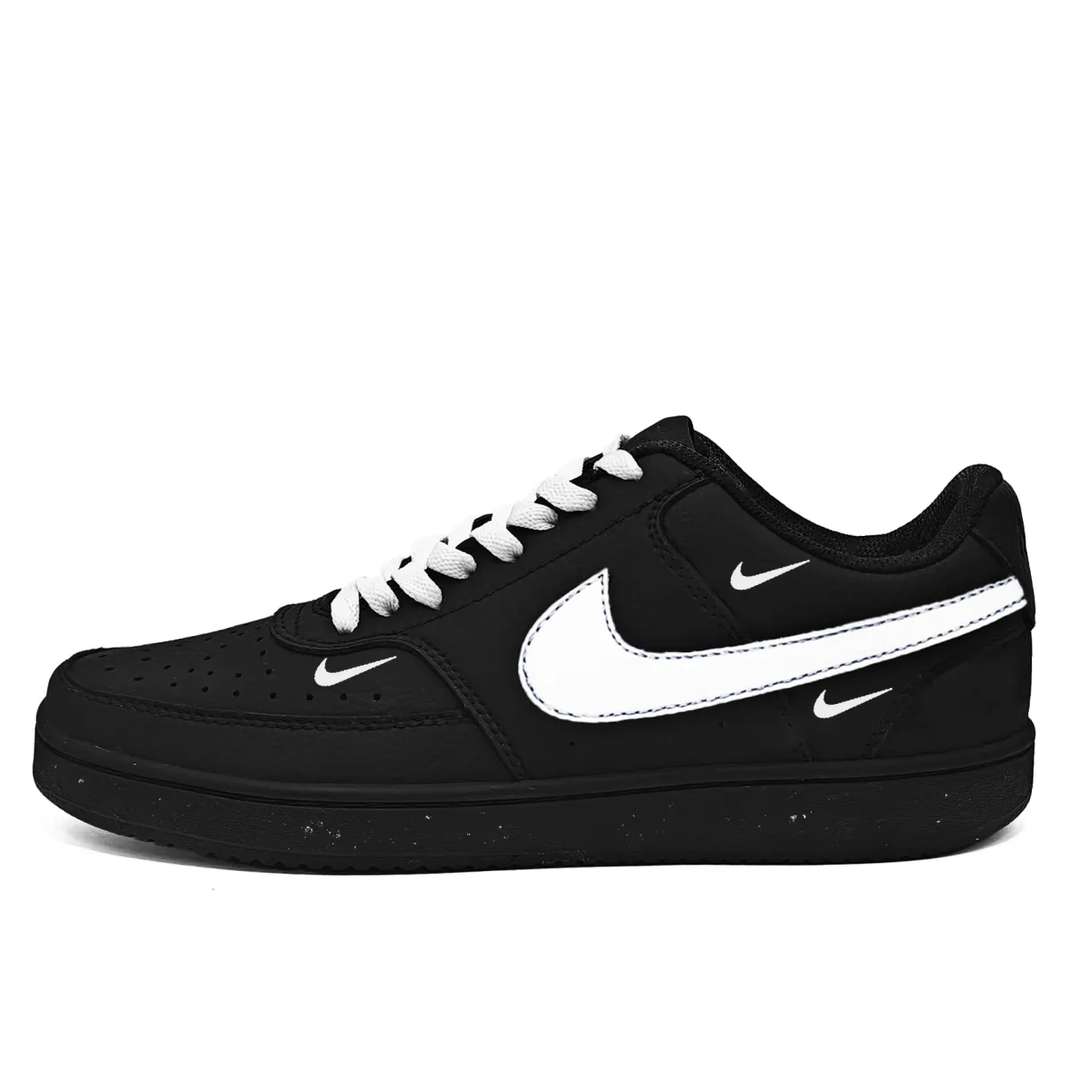 Nike Court Vision Leather Fashion Slip Resistant, Lightweight, And Breathable Low top Skateboard Shoes Unisex