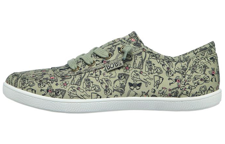 Skechers Bobs Skateboard Shoes Women's Low Top Olive Green/Other