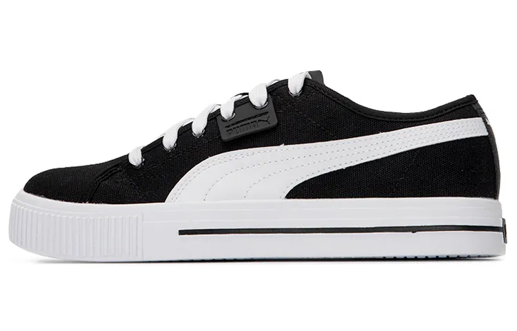 PUMA Ever FS CV Textile, Artificial Leather Casual Abrasion Resistant Low top Skateboard Shoes Unisex Black White