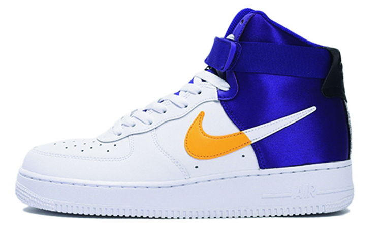 Кроссовки Nike Air Force 1 NBA "Lakers" (бело-фиолетовые)
