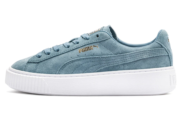 PUMA Suede Platform Blue Women's