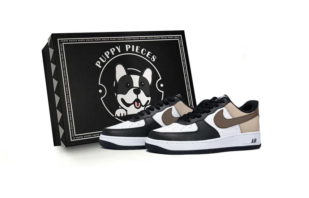 Nike Air Force 1 Puppy Fragment, Special Shoe Box Low top Skateboard Shoes Men's White