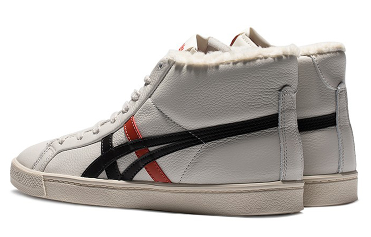 Кеды Onitsuka Tiger Fabre RB (серый / черный / красный) — Серый / чёрный / красный — фото 4
