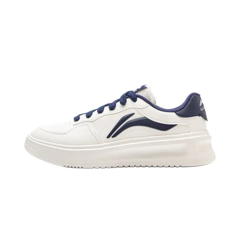 Li Ning Lantern Festival Cushioning Height Increasing Low top Skateboard Shoes Men's Mist White