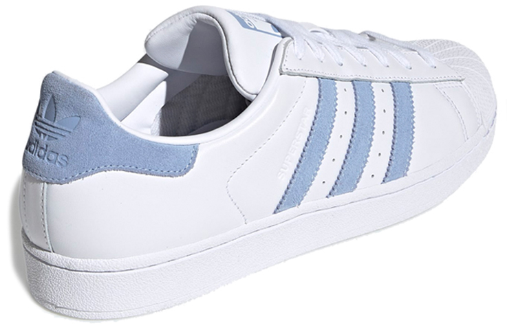 Кеды adidas originals Superstar (бело-голубые) — фото 4