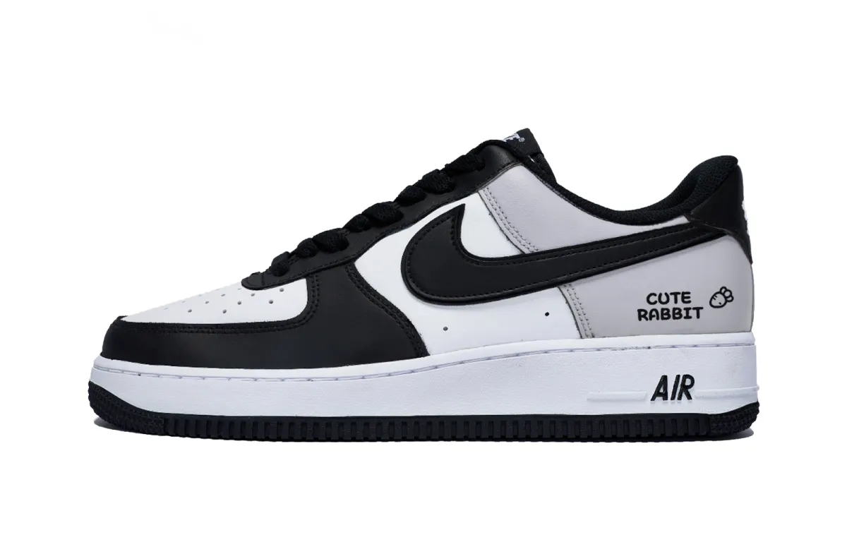 Nike Air Force 1 Radish Smoke Gray Slip Resistant Low top Skateboard Shoes Men's White Dark Gray