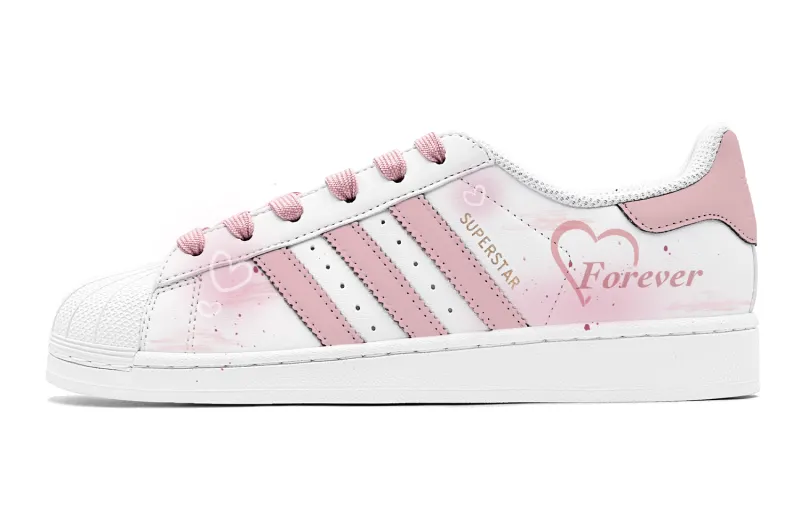 Adidas Originals SUPERSTAR Skateboard Shoes Unisex Low Top Pink
