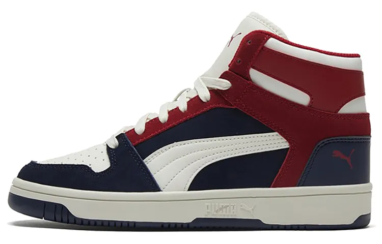 PUMA Rebound Sd Dark Blue/White/Red Mid Casual Board Shoes