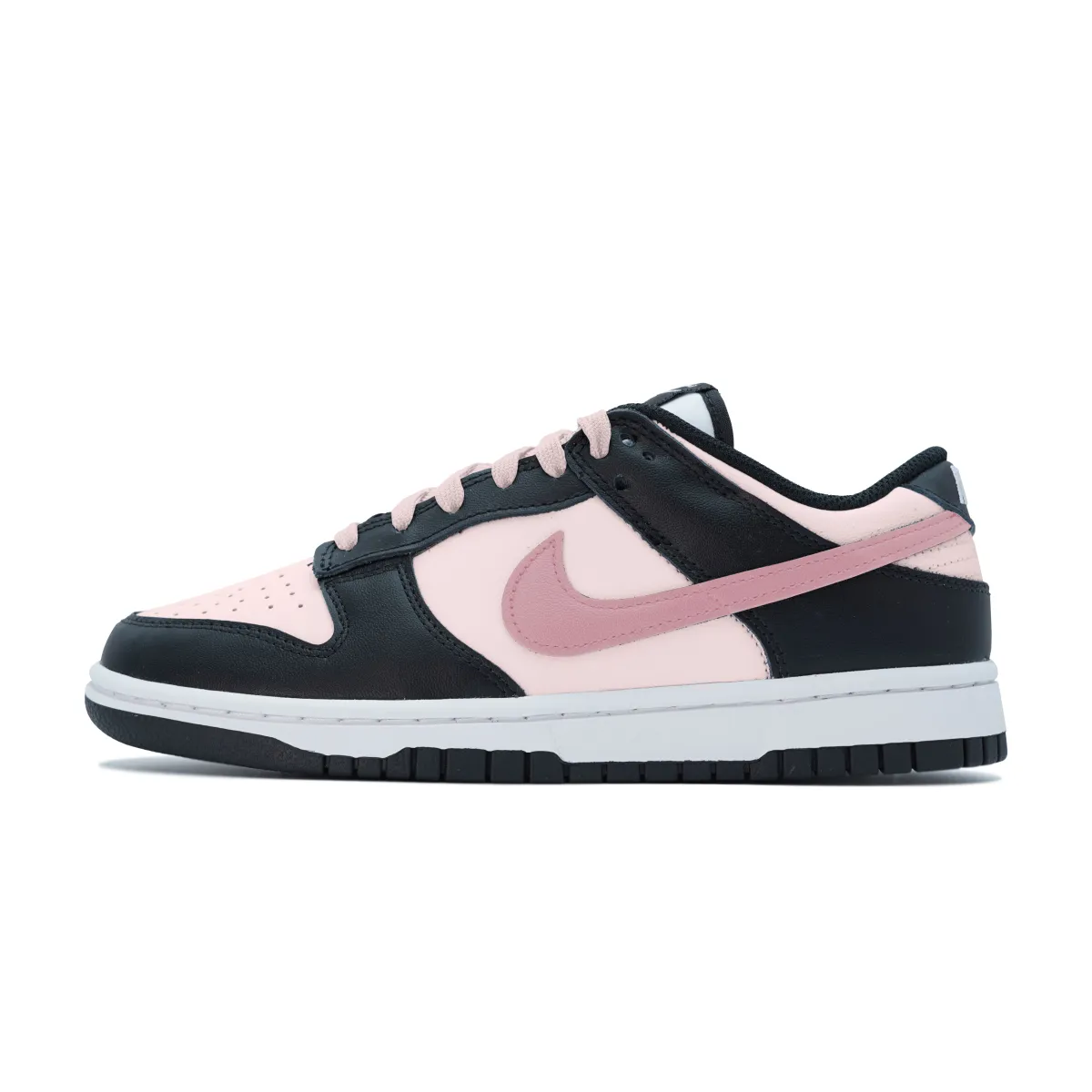 Nike Dunk Abrasion Resistant Abrasion Resistant Low top Skateboard Shoes Unisex Black Pink