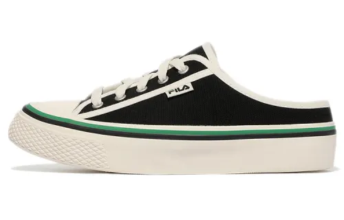 FILA Unisex Low Top Sneakers Low top Skateboard Shoes Unisex Black Green Korean Style