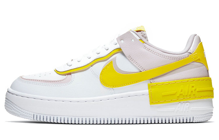 Женские кроссовки Nike Air Force 1 Shadow (белыйжелтыйрозовый) — Белыйжёлтыйрозовый — фото 1