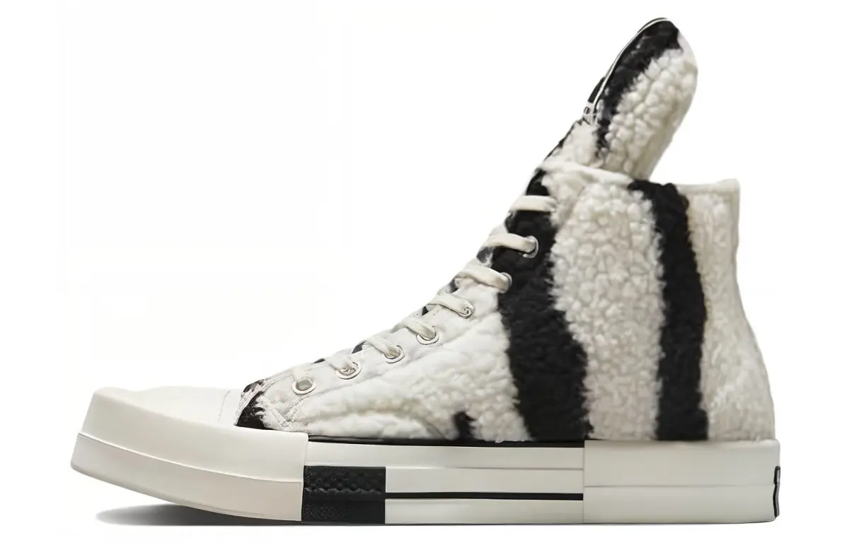 Rick Owens DRKSHDW X Converse 1970s Turbodrk Chuck 70 High-Top Skate Shoes Unisex Black White