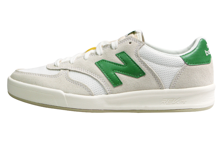 New Balance NB 300 retro casual low-top sneakers, same style for men and women, white and green