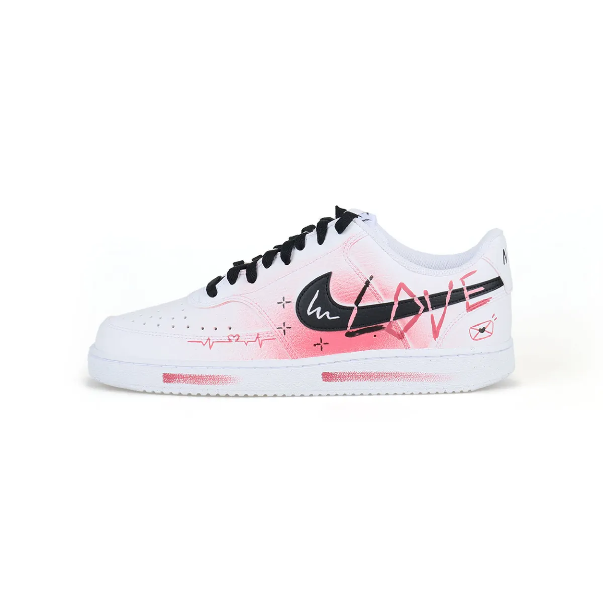 Nike Court Vision 1 Low top Skateboard Shoes Men's Pink