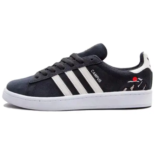 Adidas Originals Campus Slip Resistant Abrasion Resistant Low top Skateboard Shoes Unisex Gray