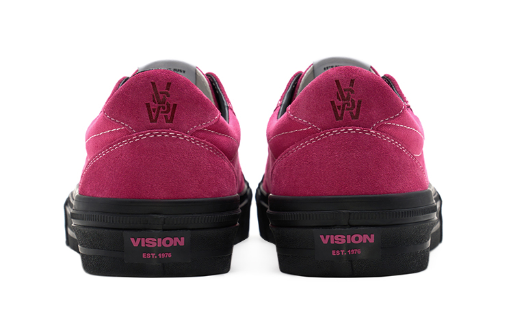 Vision Street Wear Flat Top Coverage Abrasion Resistant, Breathable Low top Skateboard Shoes Unisex Dragon Fruit Powder