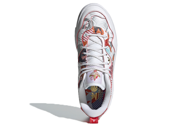 Женские кеды adidas originals Super Court XX (бело-красно-оранжевый) — фото 5