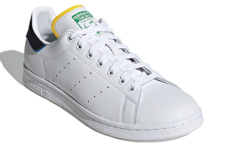 Кеды adidas StanSmith (бело-черно-зеленые) — фото 3
