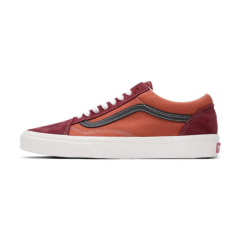 Vans Old Skool Casual Low top Skateboard Shoes Unisex Orange Red