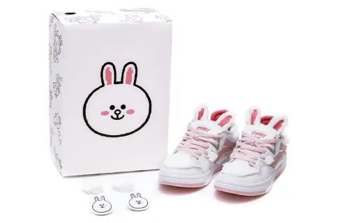 LINE FRIENDS x Li Ning Wave Pro Slip Resistant, Abrasion Resistant, Lightweight Low top Skateboard Shoes Women's
